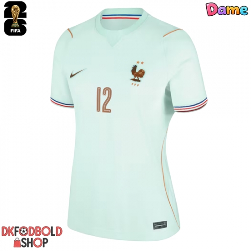 Frankrig Randal Kolo Muani #12 Udebanetrøje Dame VM 2026 Kort ærmer